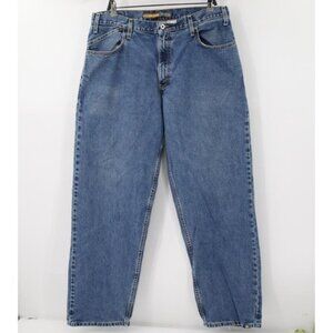 Vintage Levis Jeans Mens 36 L33 Silvertab Baggy High Rise Blue Denim Y2k